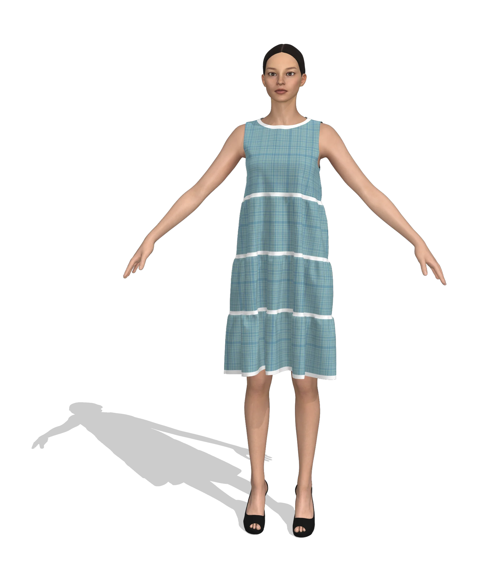 KDscion p38 sleeveless shift dress